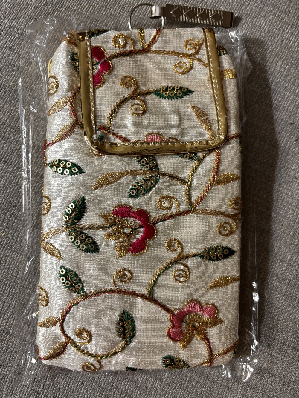 Phone holder with keychain attachment